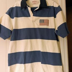 Brooks Brothers Navy and White Polo